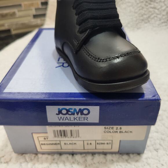 NEW Josmo Baby Beginner Unisex Leather Ankle Boots First Walking Shoes SZ 2.5 - Picture 6 of 8